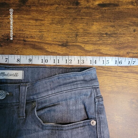 Madewell Jeans 28 Skinny Skinny 9" High Riser Shaw Wash F4804 Stretch Denim - Picture 6 of 11